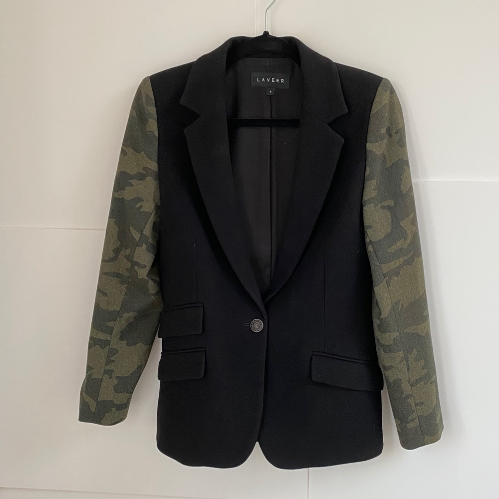 Laveer Camouflage Wool-Blend Jacket